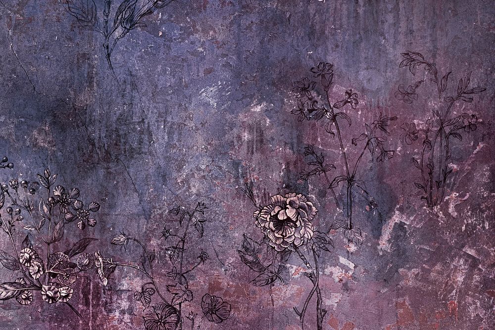 Old grungy floral background texture