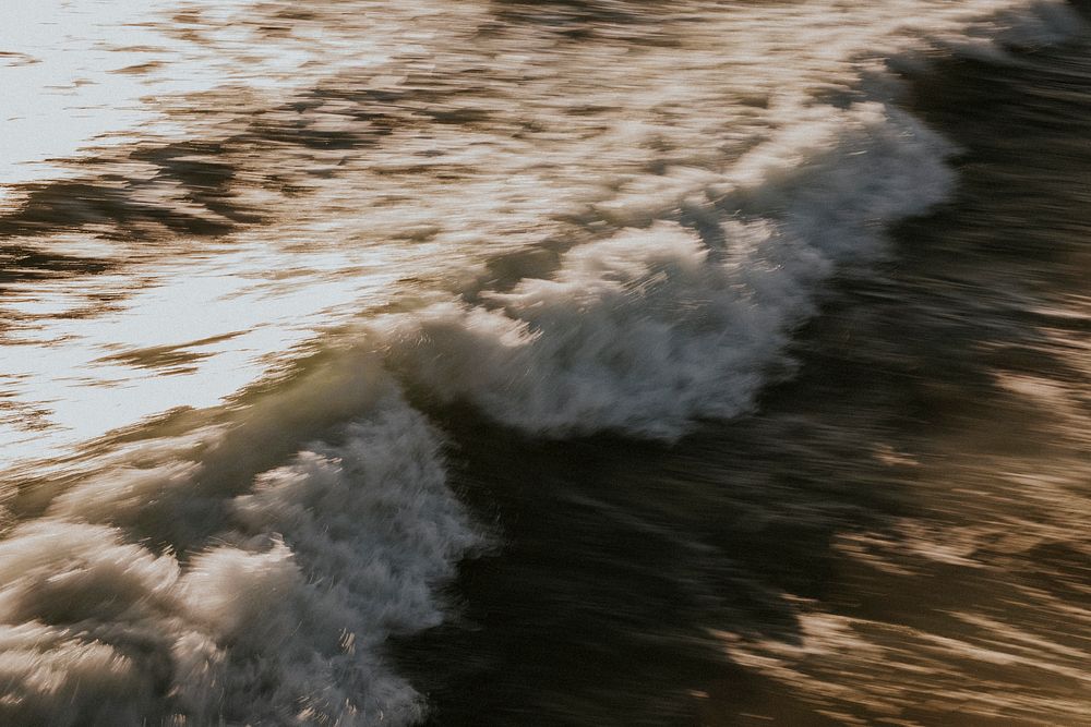 Crashing ocean waves textured background