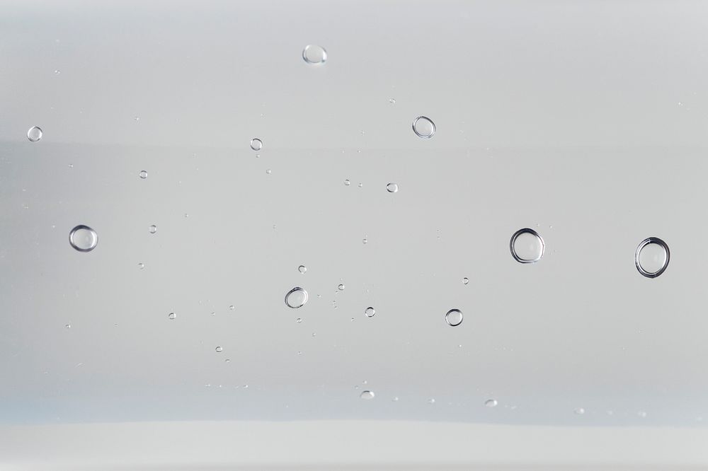 Closeup of hand sanitizer gel texture