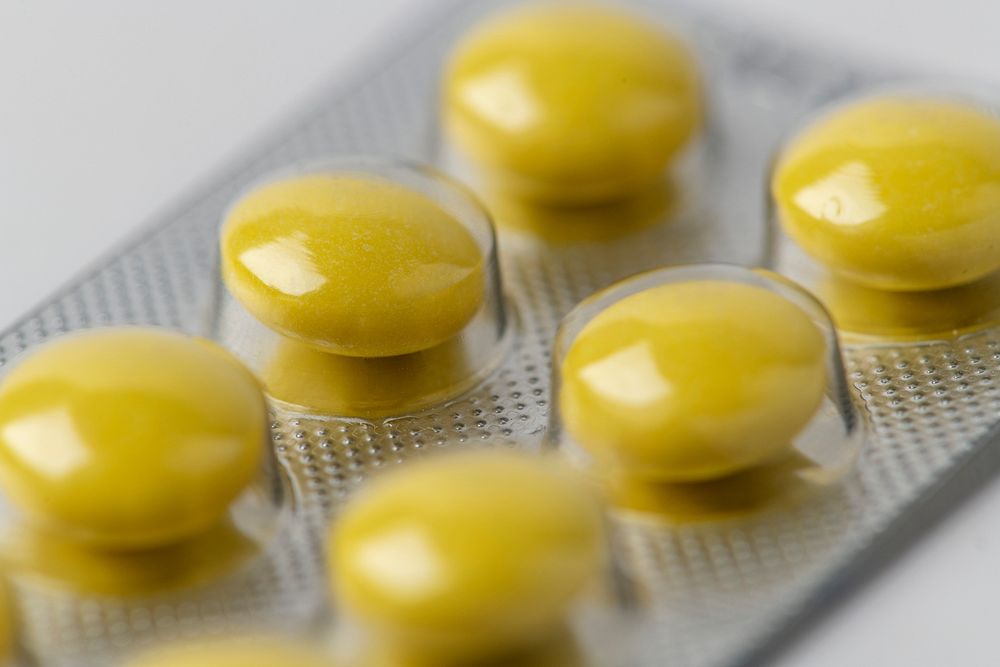 Closeup of pills for viral disease
