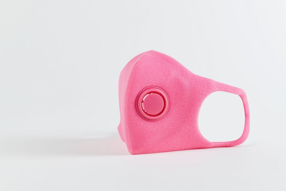 Pink N95 respirator mask for coronavirus protection