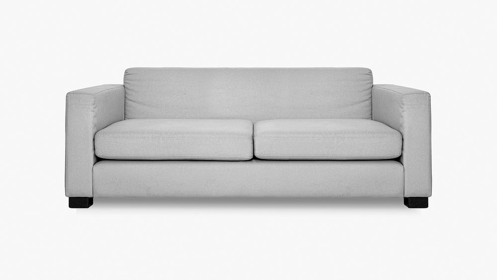 Modern sofa psd mockup living room furniture 