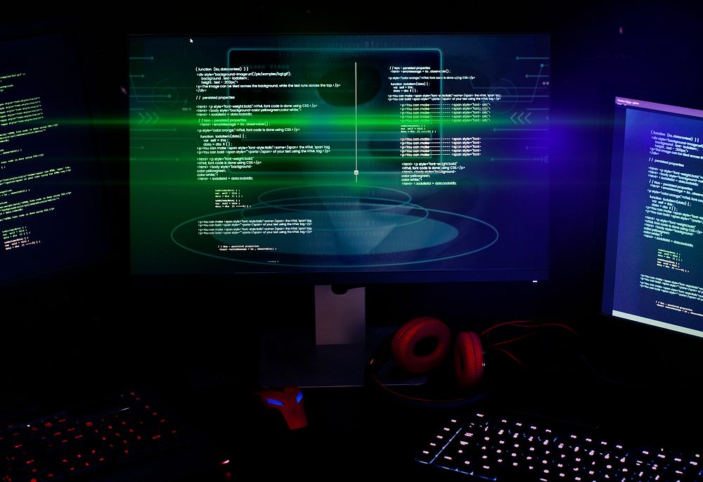 Diverse computer hacking shoot 