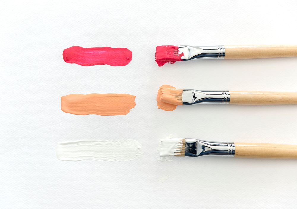 Paintbrush Art Tool on White Background
