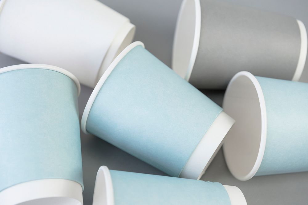 Paper cups mockup