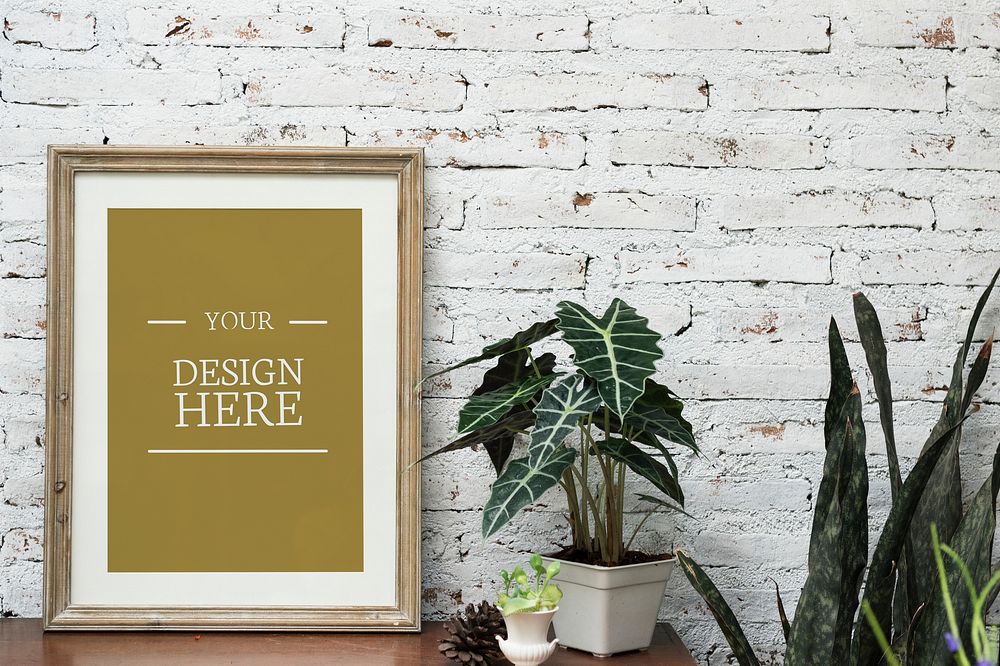 Design space photo with frame