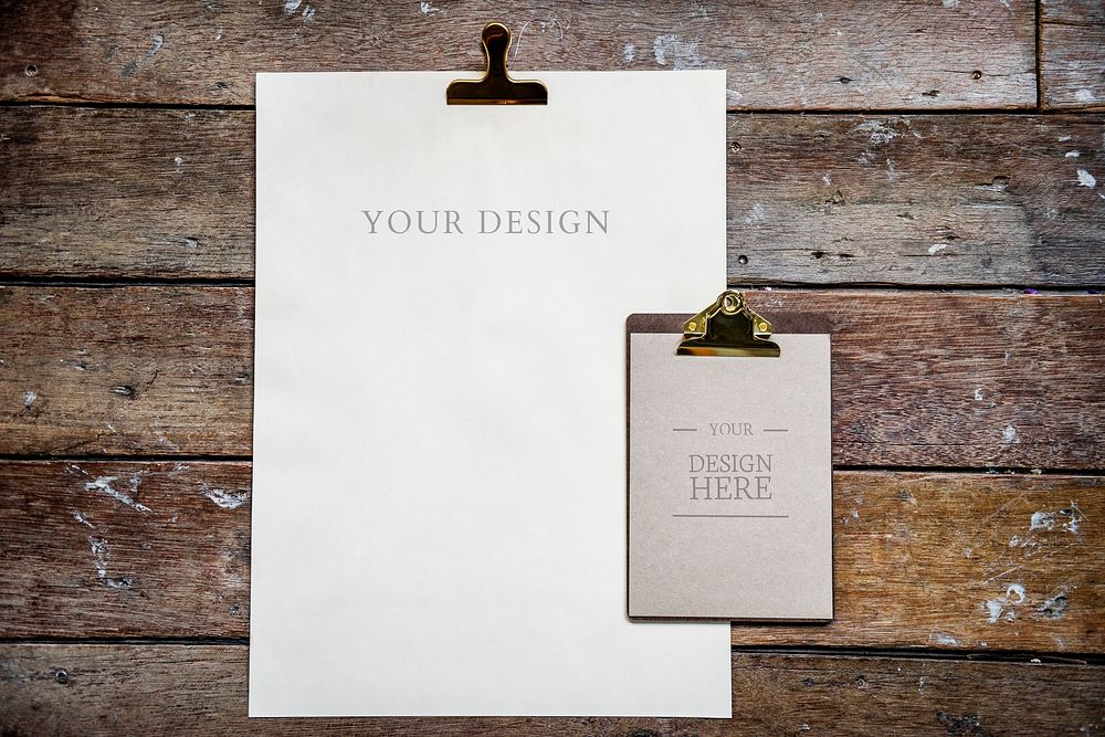 Design space on blank papers