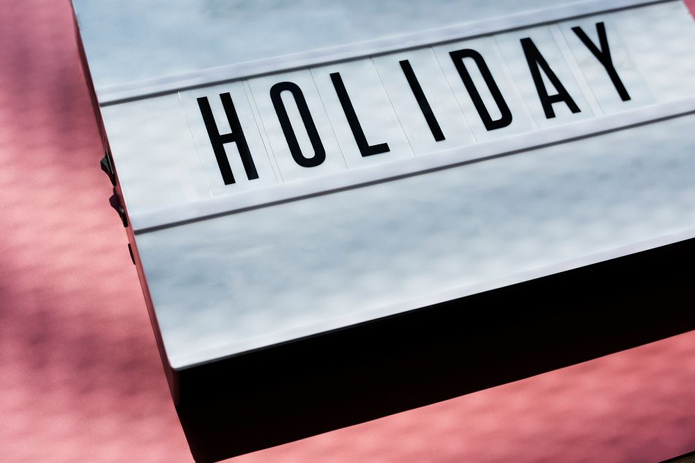 Holidays tag mockup