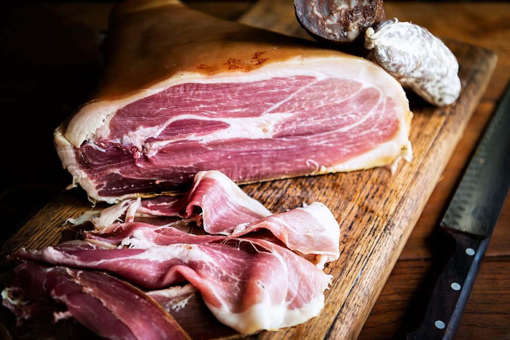 Dry Cured Ham Food Photography Recipe Premium Photo Rawpixel