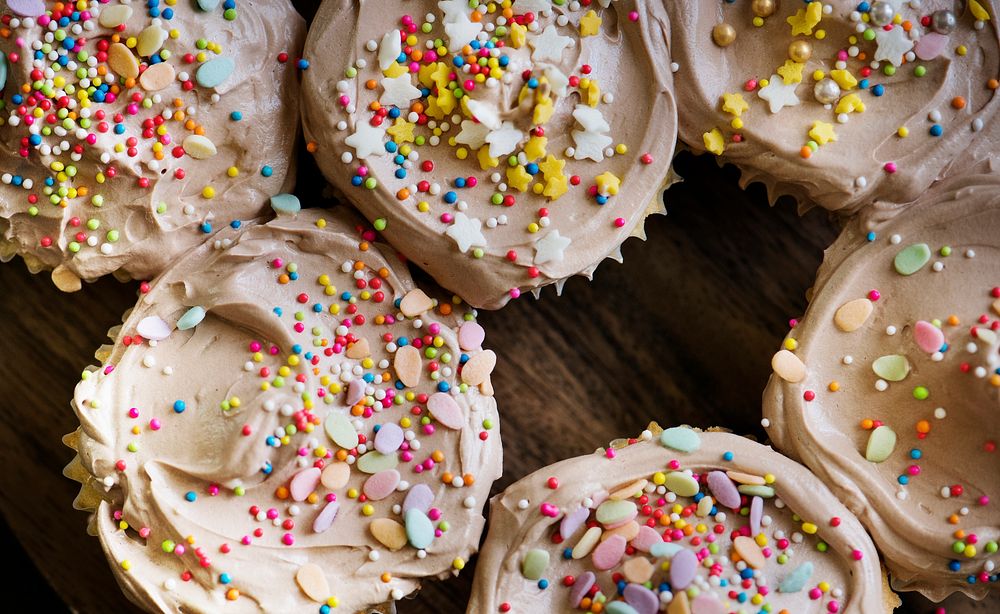 Chocolate cupcake food photography recipe idea