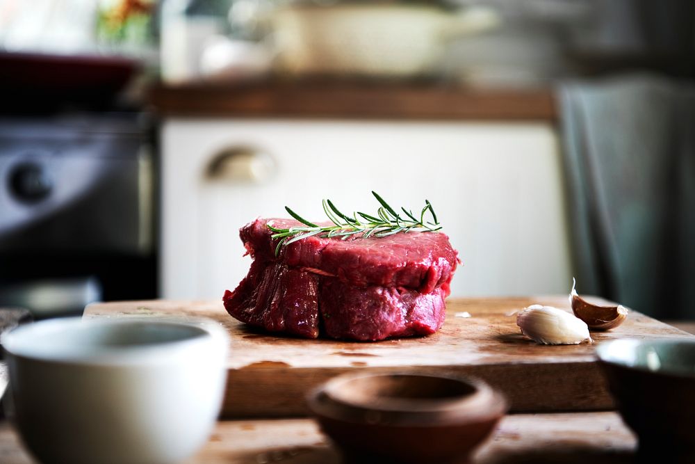 A fillet of steak food photography recipe idea