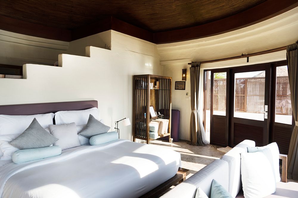 Hotel room at a luxury resort