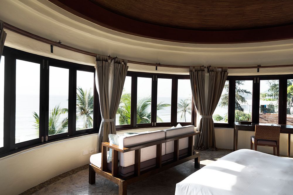 Hotel room at a luxury resort