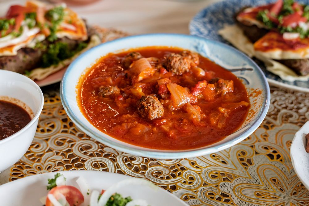 Tajine Kofta dish in Ramadan ending feast