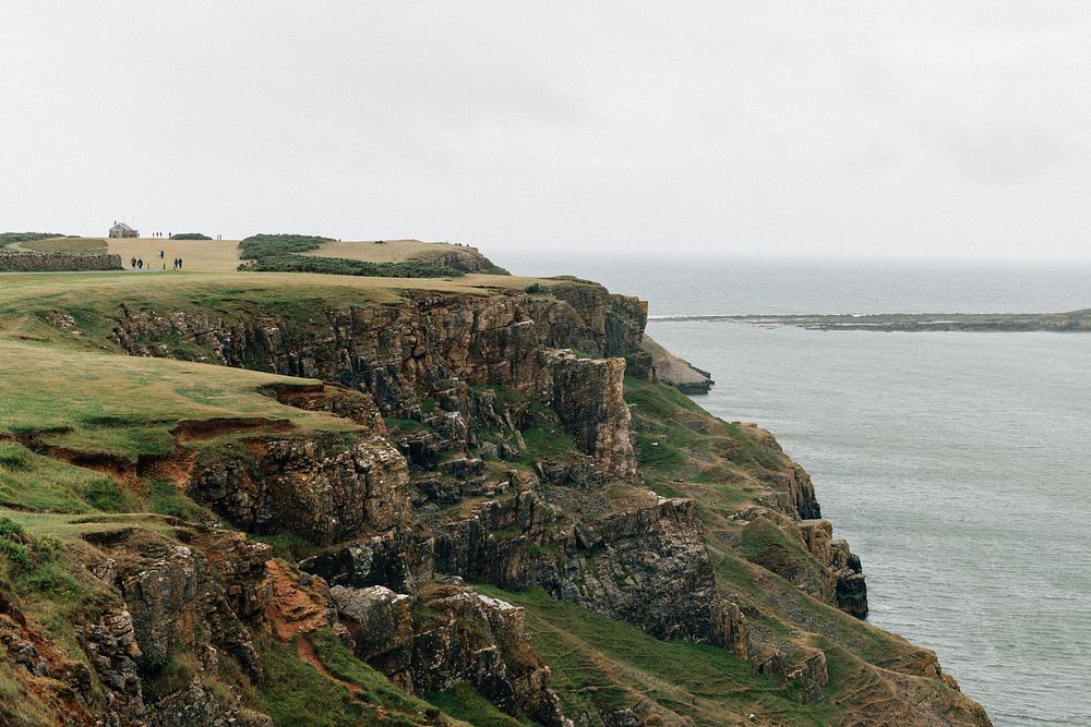Beautiful Three Cliffs Bay in the United Kingdom