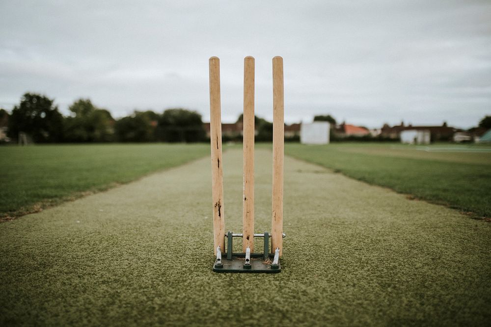Wicket on a cricket field
