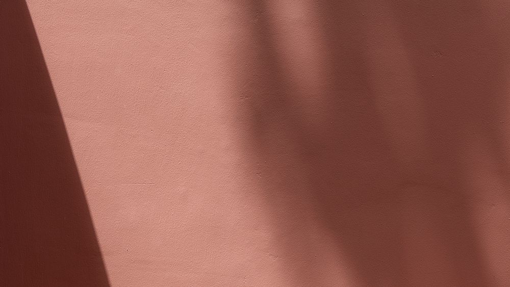 Pink wall computer wallpaper, tree shadow background
