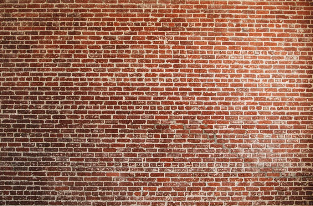 Grunge red brick wall textured background