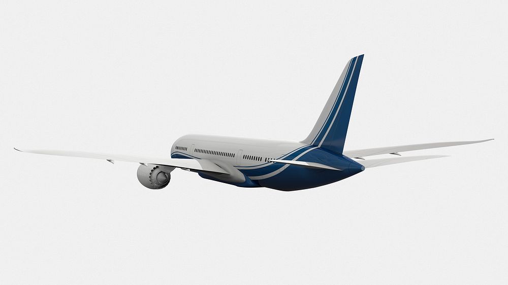3D aircraft, air transportation, realistic vehicle psd
