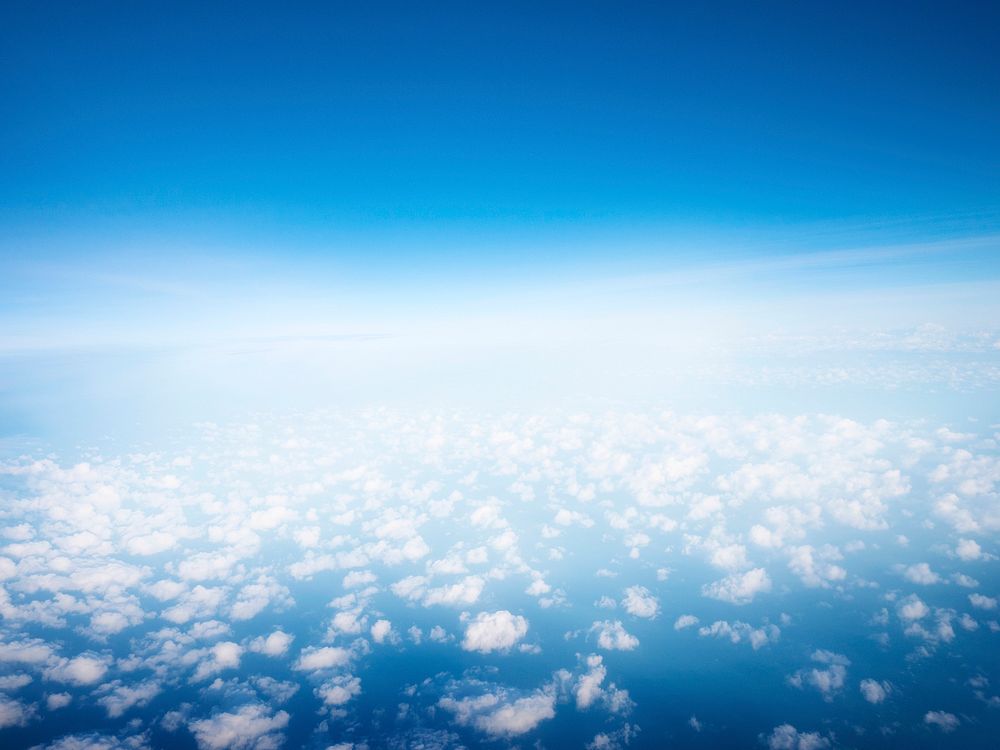 Sea of clouds background
