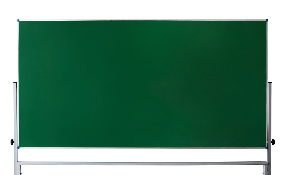 Clean green board copy space