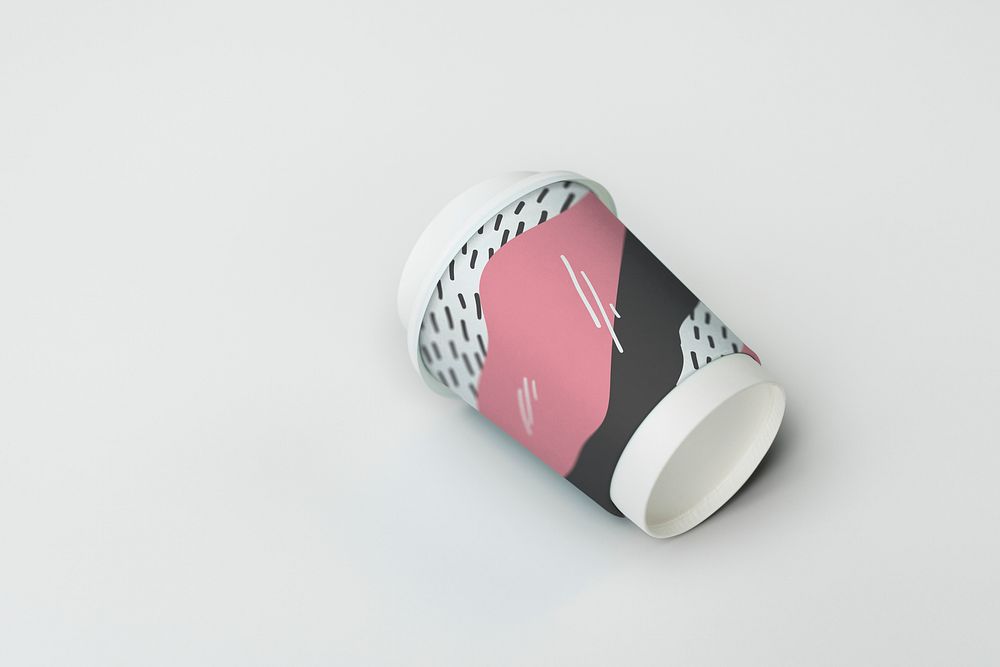 Takeaway coffee cup mockup design