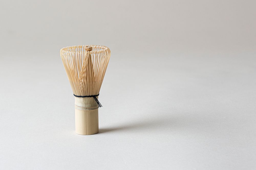 Japanese bamboo brush for making matcha tea
