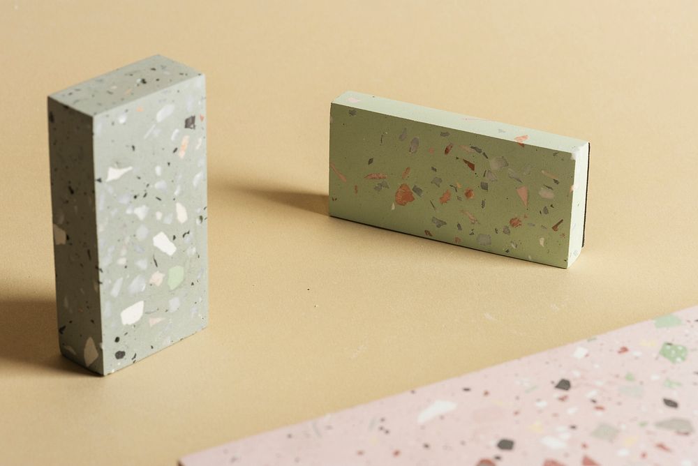 Terrazzo tile surface texture design resource 