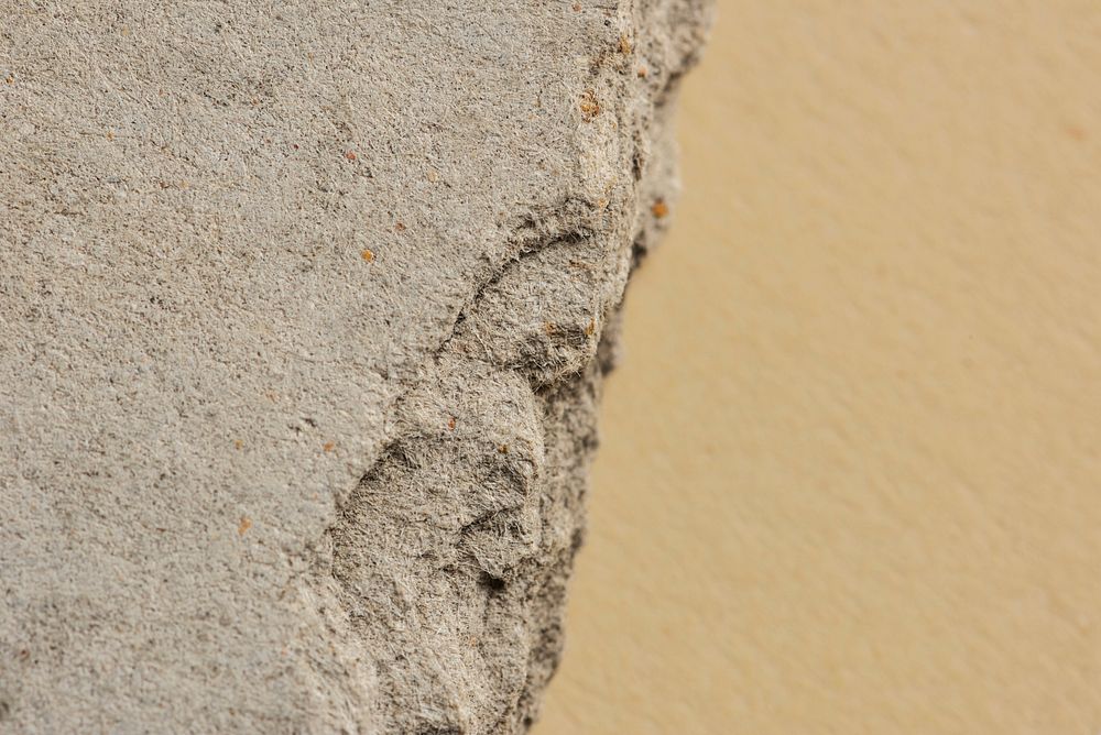 Beige gypsum panel with copy space 