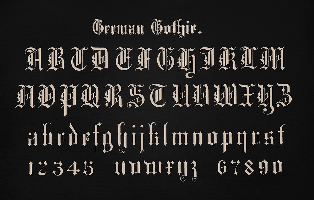 German Gothic Fonts Draughtsmans Alphabets Premium Psd Rawpixel