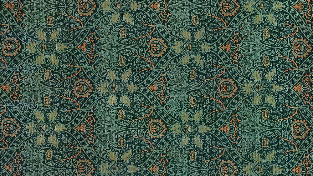 William Morris pattern wallpaper, Ispahan desktop background