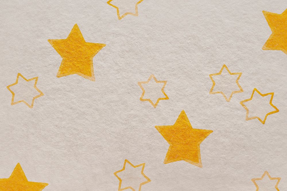 Yellow star pattern background design element