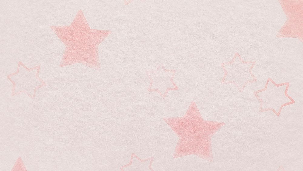 Pink star pattern background design element