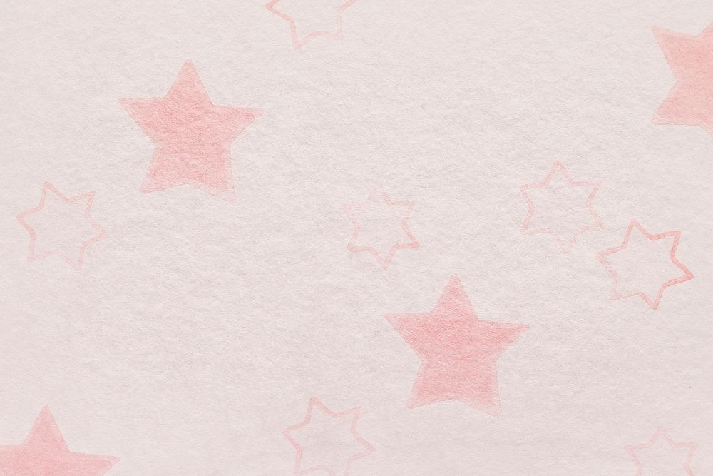 Pink star pattern background design element