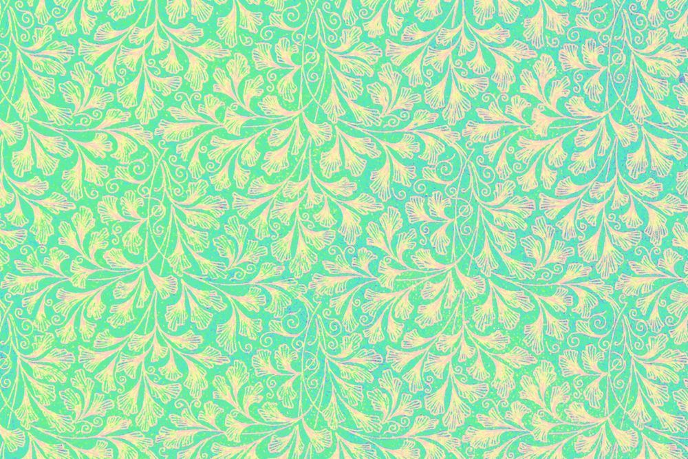 Colorful vintage botanical patterned background