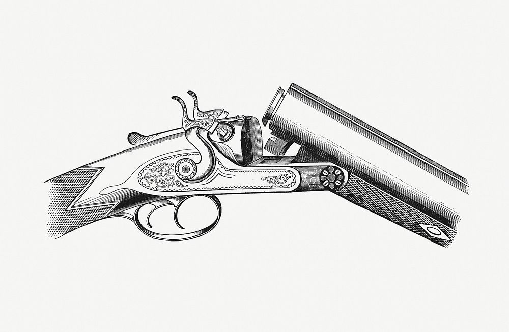 Part of a vintage gun