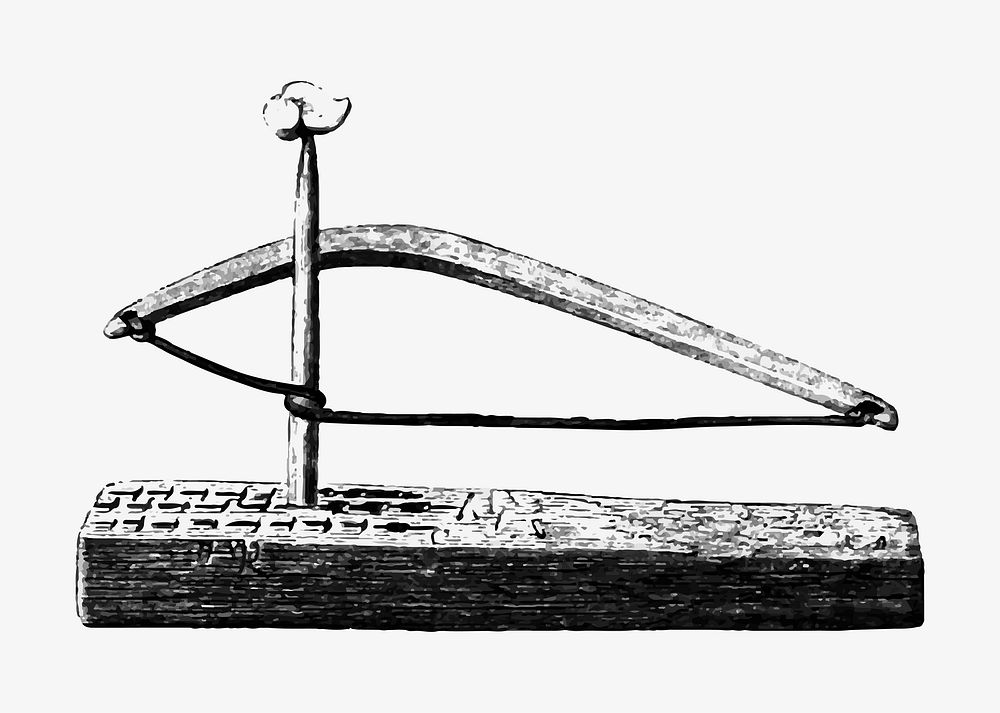 Bow drill illustration vector