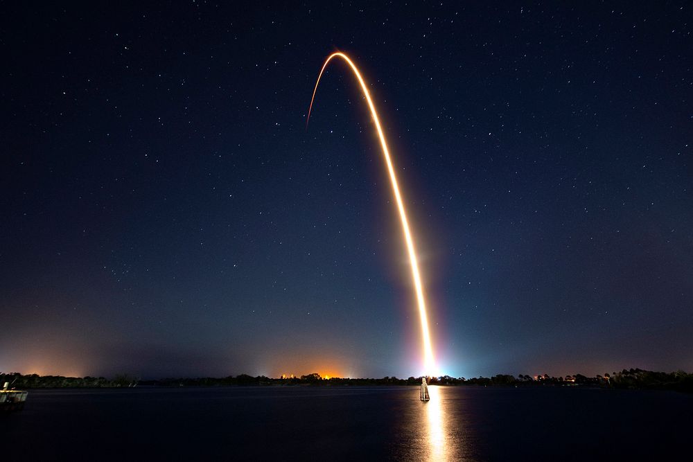 Nusantara Satu Mission (2019). Original from Official SpaceX Photos. Digitally enhanced by rawpixel.