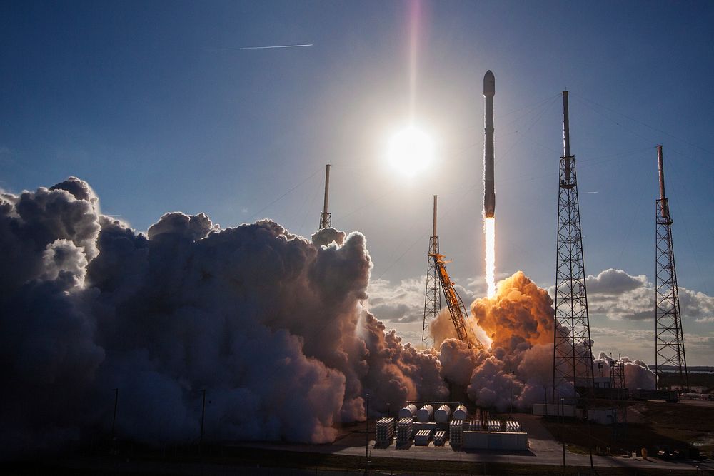GovSat&ndash;1 Mission (2018). Original from Official SpaceX Photos. Digitally enhanced by rawpixel.