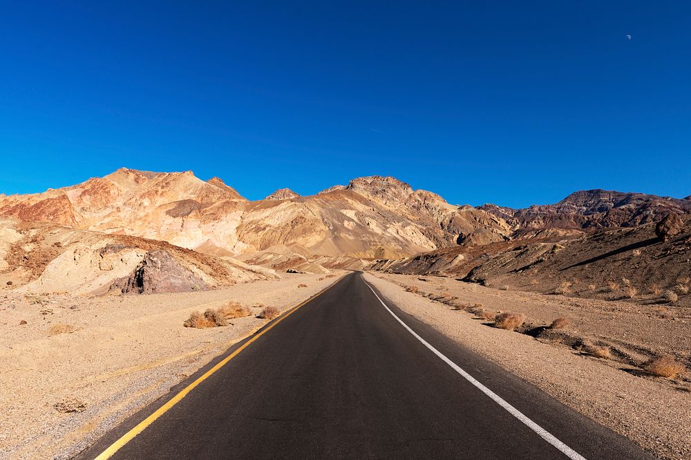 View along Artists' Drive in Death Valley National Park in California. Original image from Carol M. Highsmith&rsquo;s…