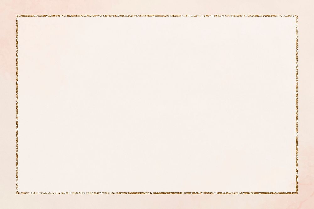 Glittery gold rectangle psd frame, remix from artworks by Samuel Jessurun de Mesquita