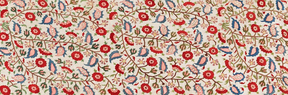 Turkish floral pattern in high resolution from 19th century. Original from The Cleveland Museum of Art. Digitally enhanced…
