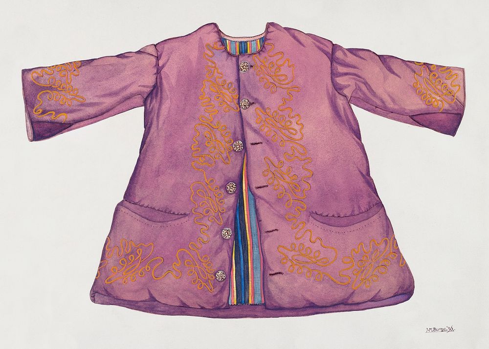 Child's Jacket (1936) by Irene M. Burge. Original from The National Gallery of Art. Digitally enhanced by rawpixel.