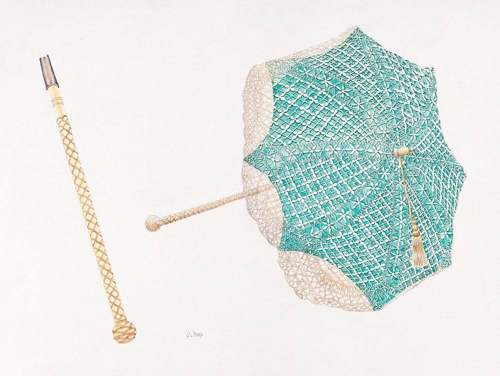 Parasol (c. 1937) by Joseph L. Boyd. Original from The National Gallery of Art. Digitally enhanced by rawpixel.