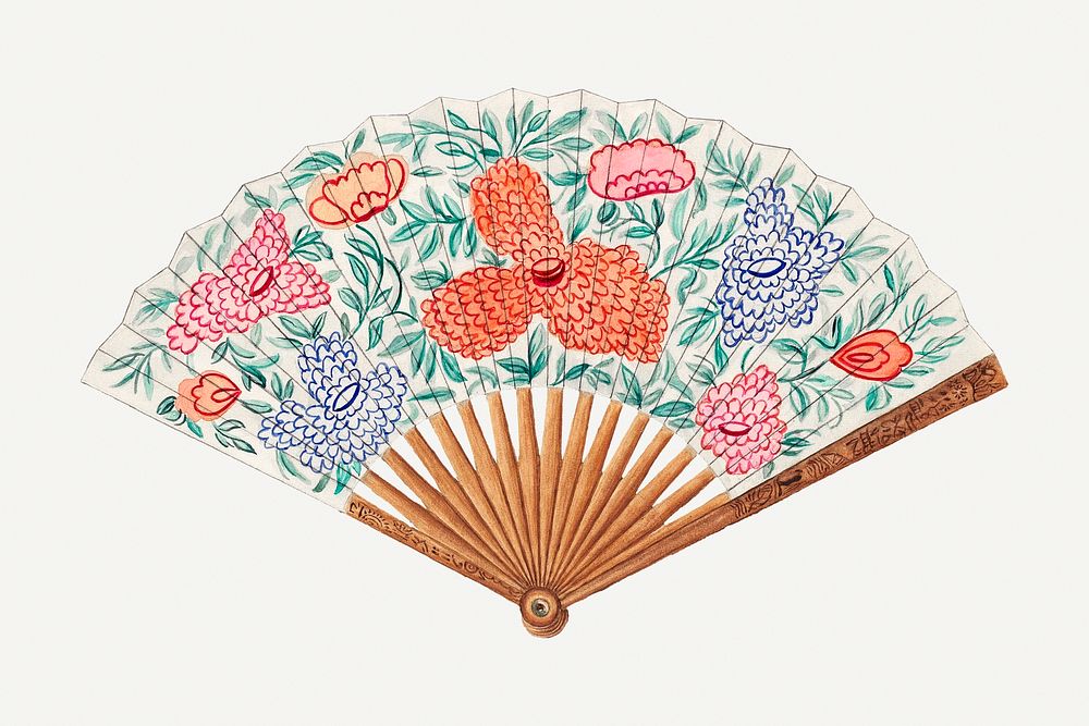 Fan (c. 1936) by Vincent Burzy. Original from The National Gallery of Art. Digitally enhanced by rawpixel.