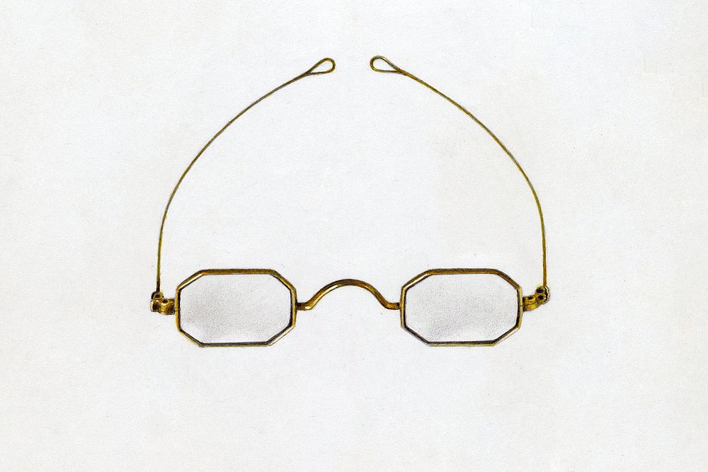 Spectacles (c. 1937) by William High. Original from The National Gallery of Art. Digitally enhanced by rawpixel.