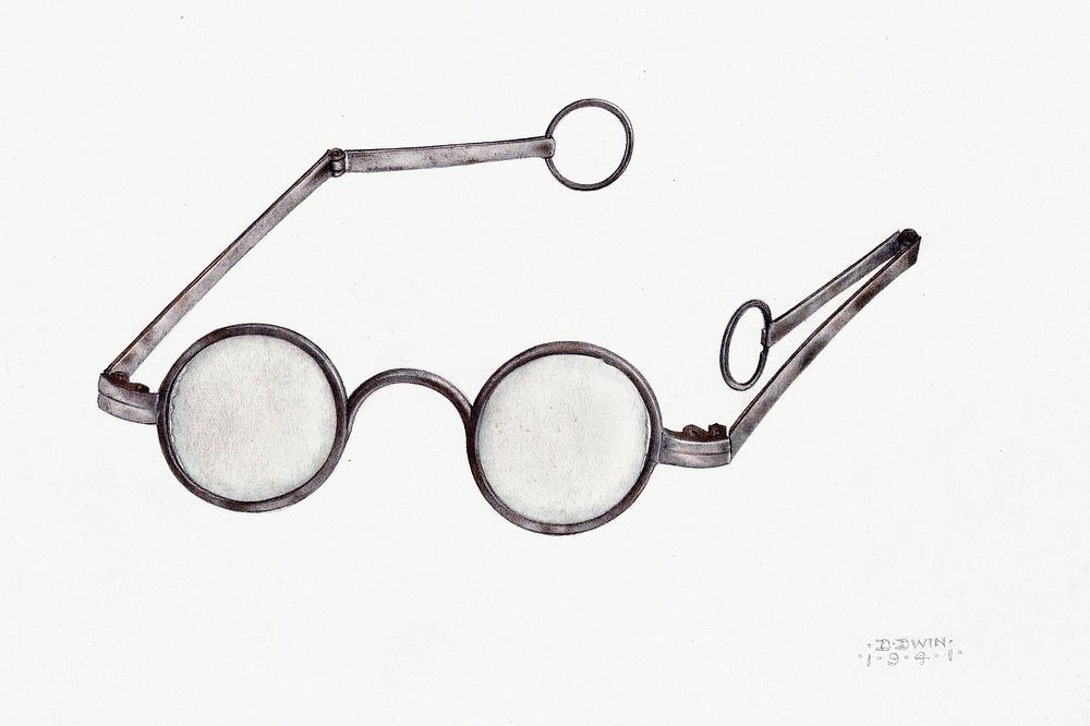 Spectacles (1941) by Dorothy Dwin. Original from The National Gallery of Art. Digitally enhanced by rawpixel.