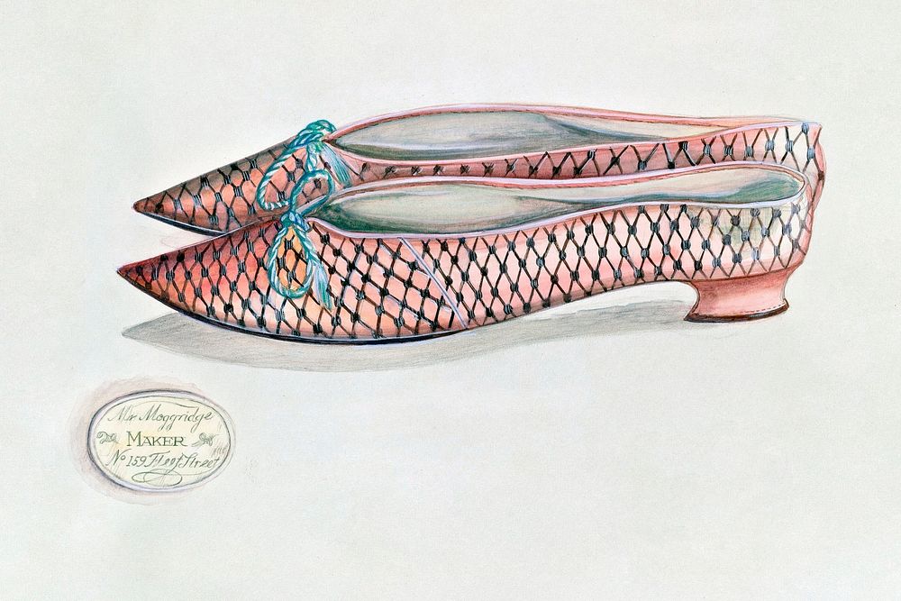 Woman's Slipper (ca.1936) by Ella Josephine Sterling. Original from The National Gallery of Art. Digitally enhanced by…