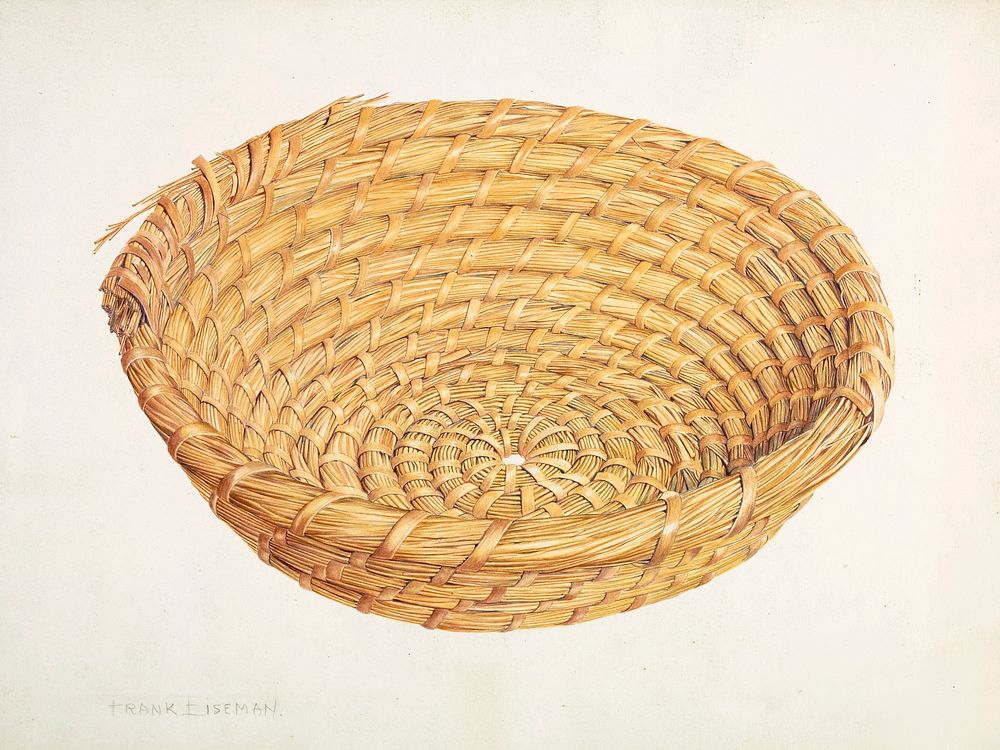 Amana Bread–raising Basket (ca. 1938) by Frank Eiseman. Original from The National Gallery of Art. Digitally enhanced by…