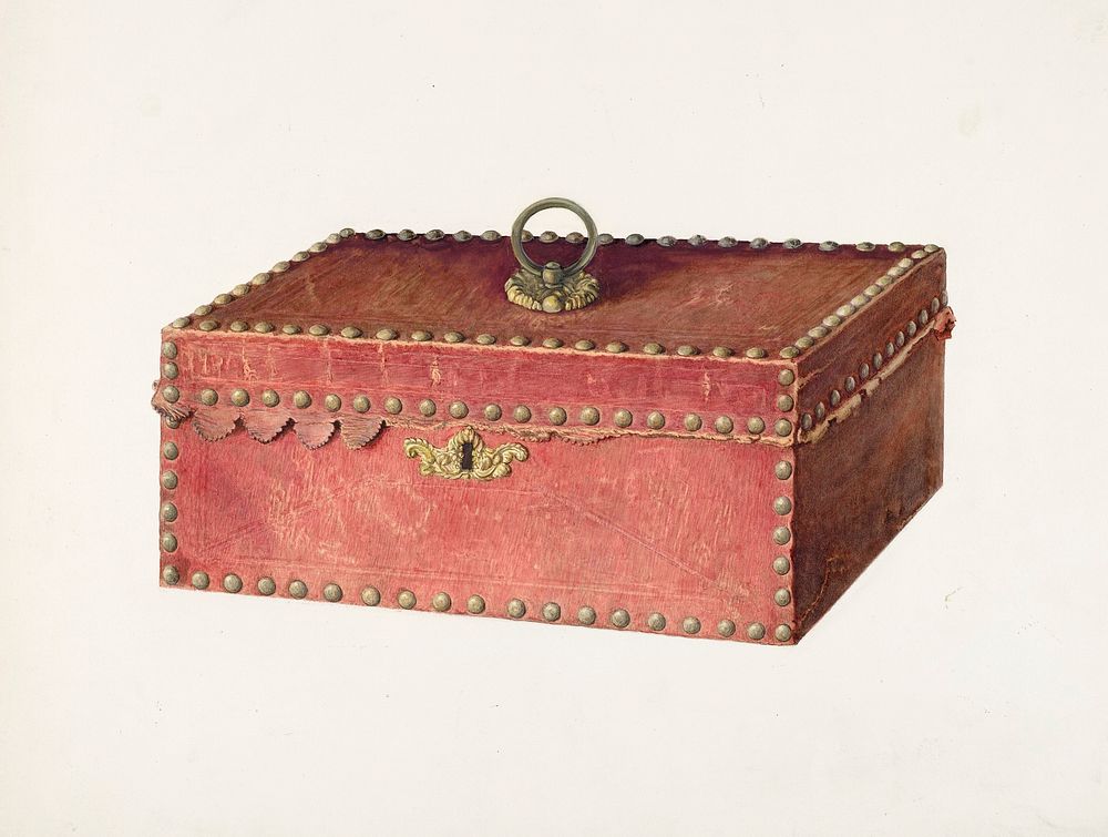 Bureau Box (ca. 1940) by Carl Buergerniss. Original from The National Gallery of Art. Digitally enhanced by rawpixel.